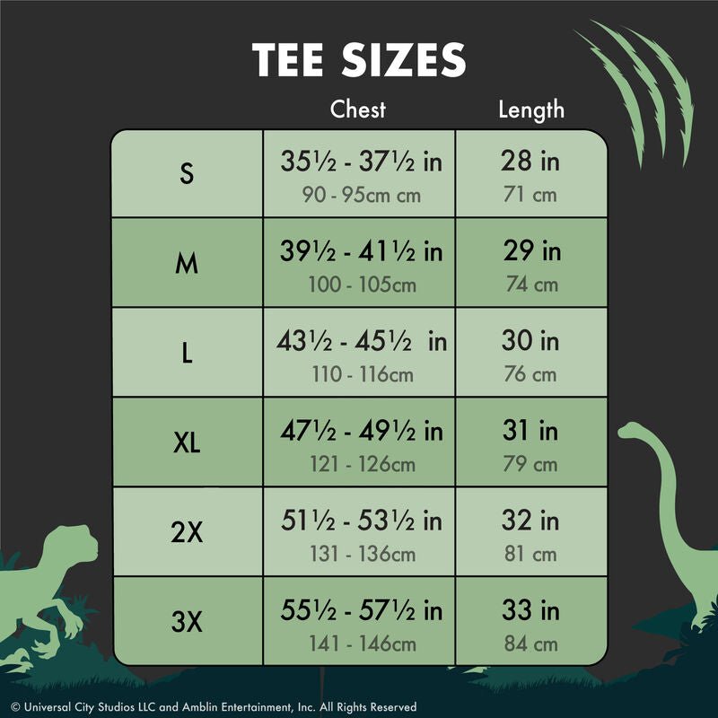 Loungefly x Jurassic World Dinos Glow in the Dark Unisex Tee - GeekCore
