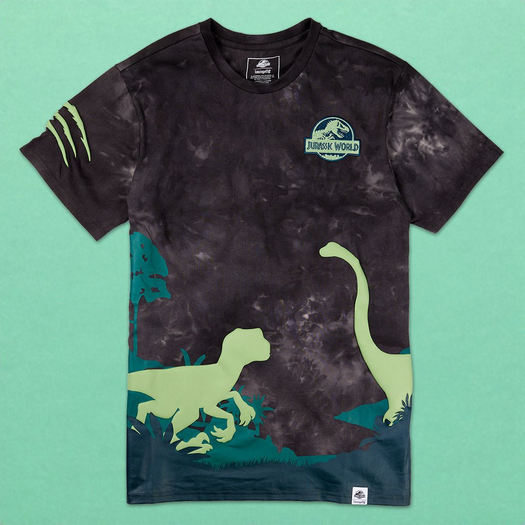 Loungefly x Jurassic World Dinos Glow in the Dark Unisex Tee - GeekCore