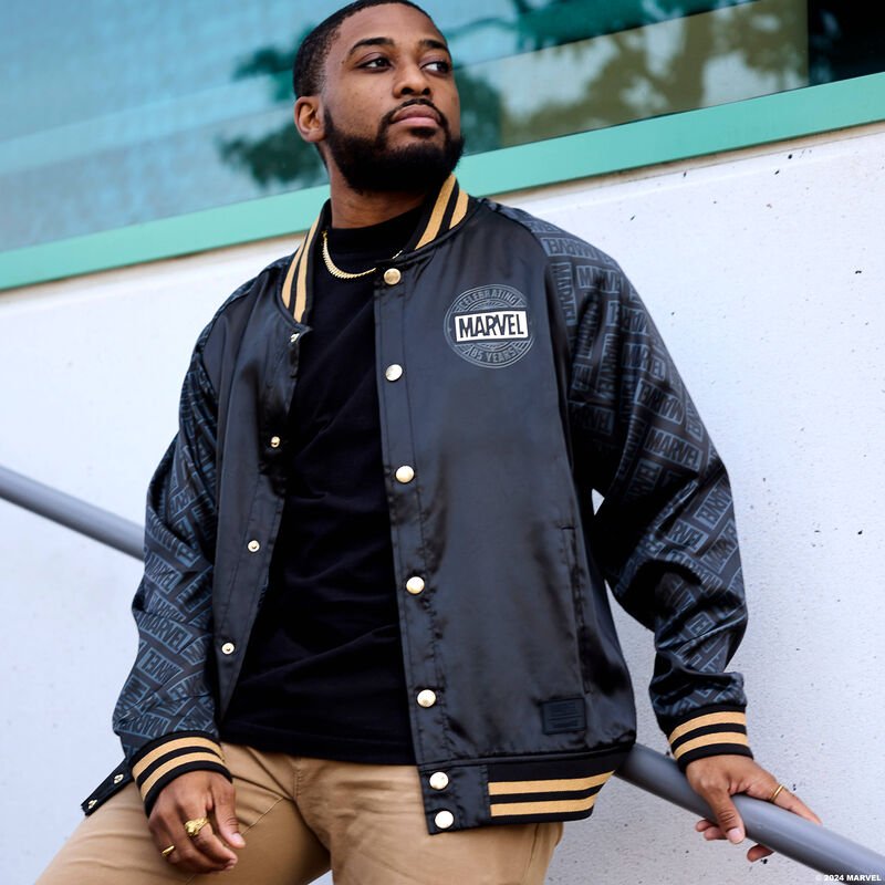 Loungefly x Marvel 85th Anniversary Satin Bomber Jacket - GeekCore