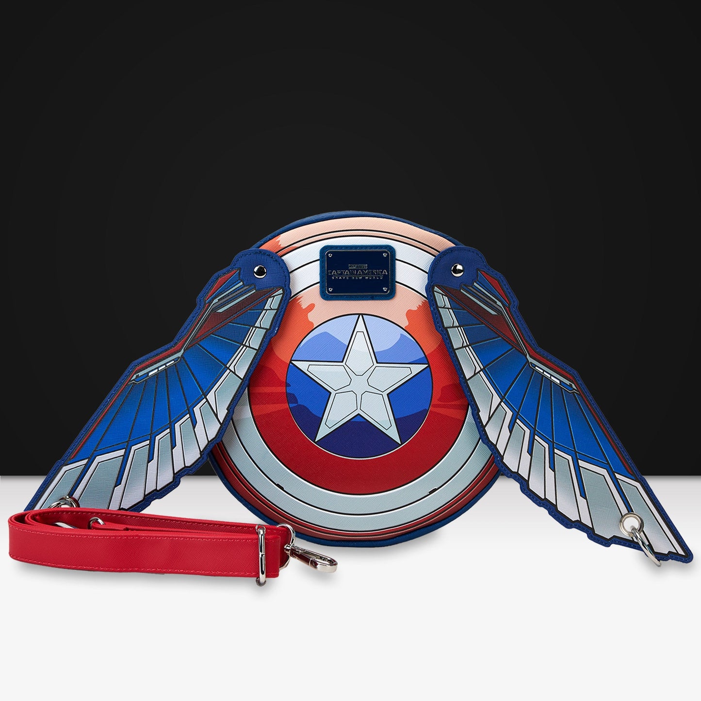 Loungefly x Marvel Captain America Brave New World Wings Crossbody Bag - GeekCore