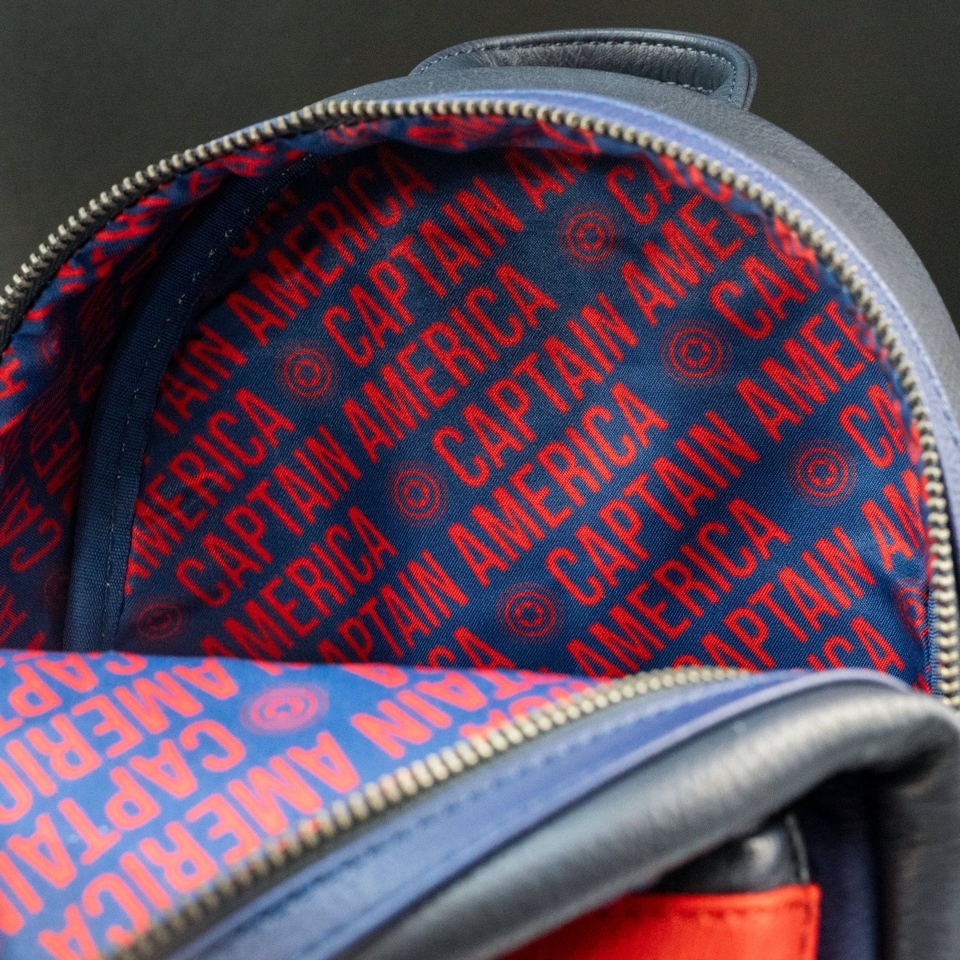 captain america leather backpack Official Loungefly x Marvel Captain America Mini Backpack – GeekCore