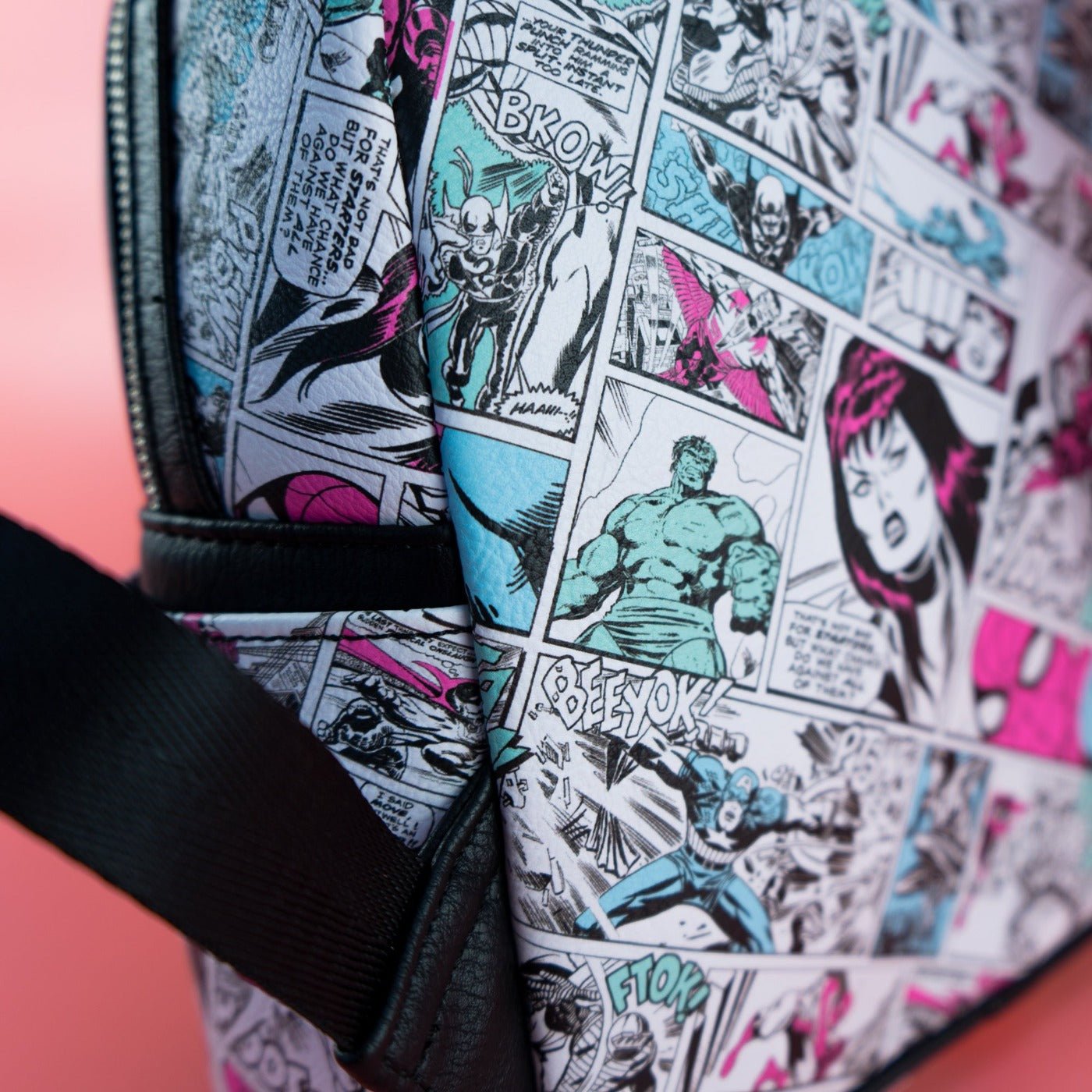 comic mini backpack Loungefly x Marvel Classic Comic Strip Print Mini Backpack – GeekCore