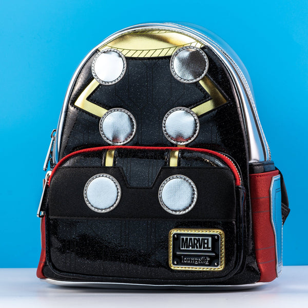 Loungefly x Marvel Metallic Thor Cosplay Mini Backpack  display picture 2
