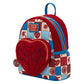 Loungefly x Marvel Spider - Man Sherpa Heart Mini Backpack - GeekCore