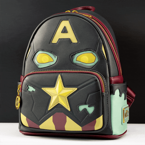 Captain america loungefly backpack on sale