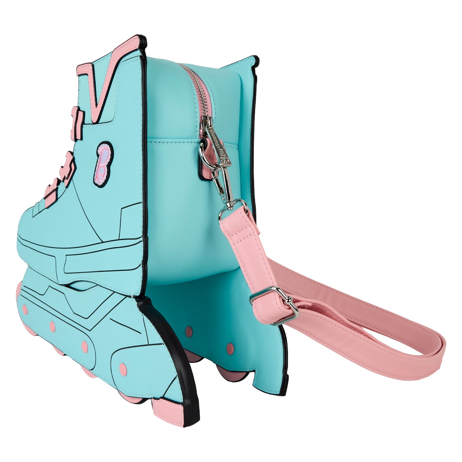 Loungefly x Mattel Classic Barbie Figural Skate Crossbody Bag - GeekCore