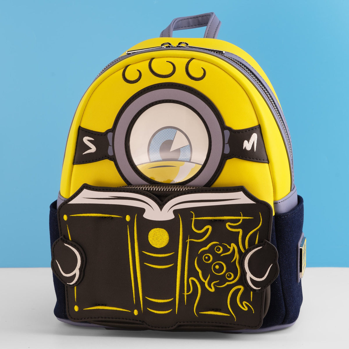 Loungefly Minions 3 Embroidered Faux Leather Mini Backpack Collectible Bag Minions & Monsters Cosplay Mini Backpack | Loungefly main image 4