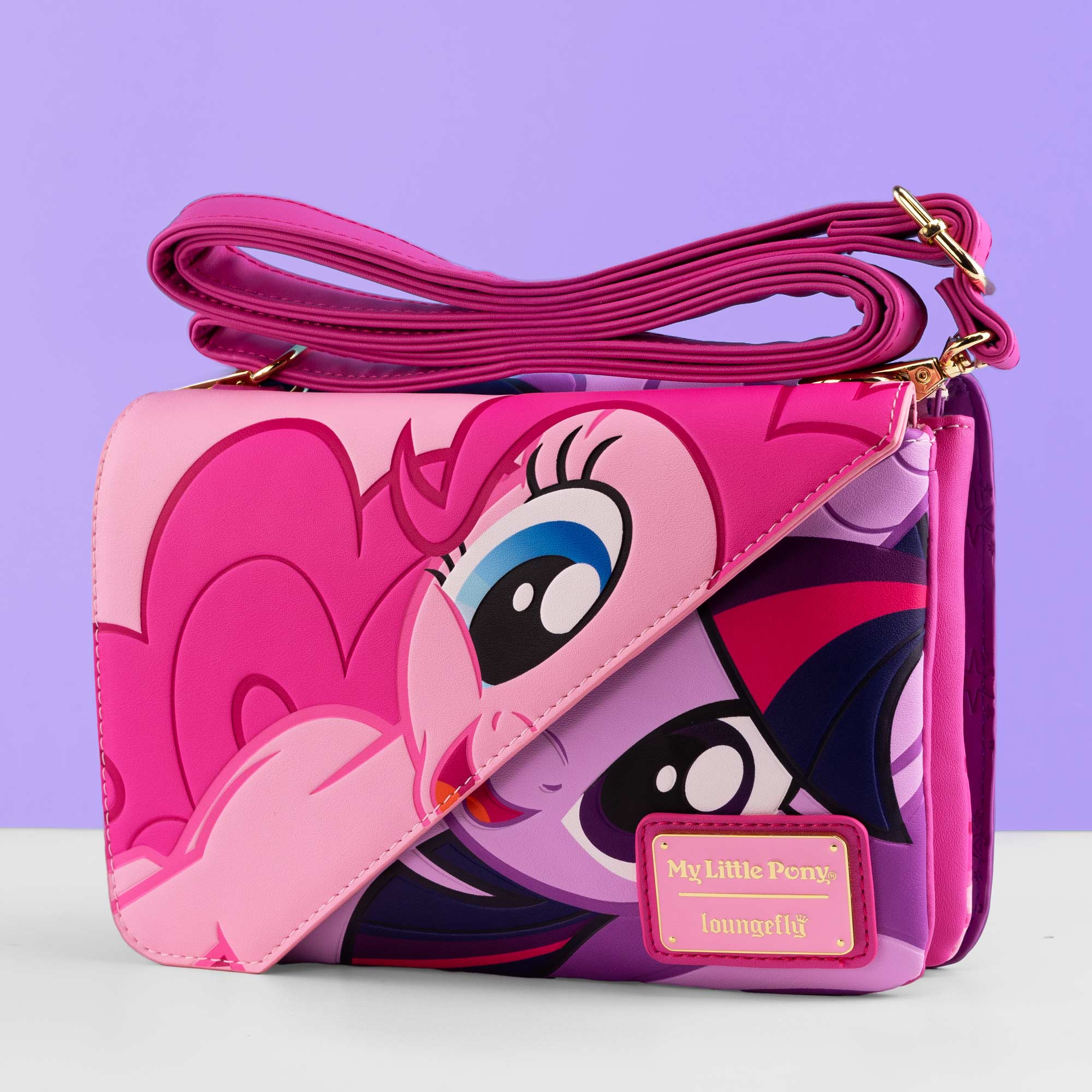 Loungefly x My Little Pony Twilight Sparkle & Pinkie Pie Crossbody Bag - GeekCore