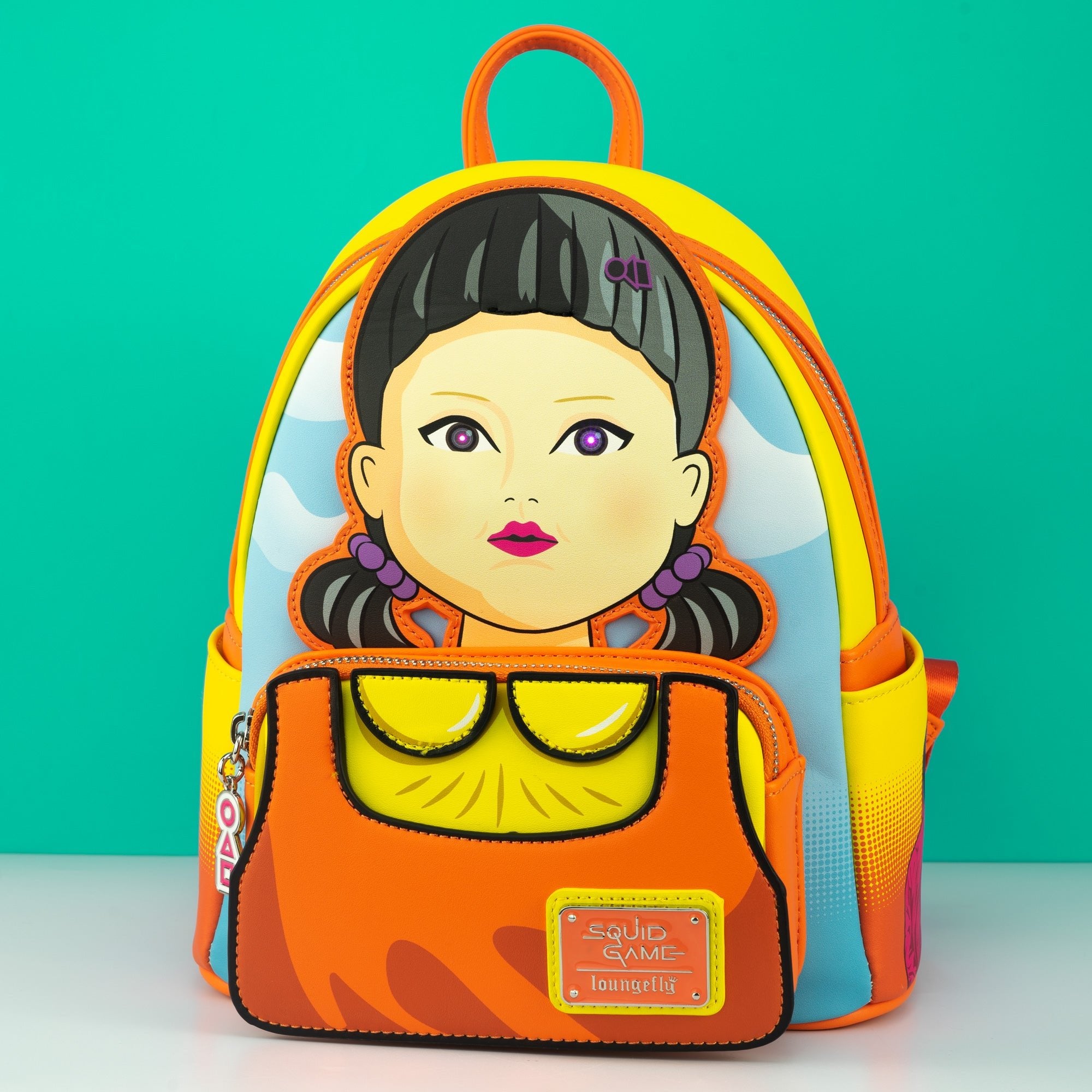 Loungefly x Netflix Squid Game Red Light, Green Light Mini Backpack ...
