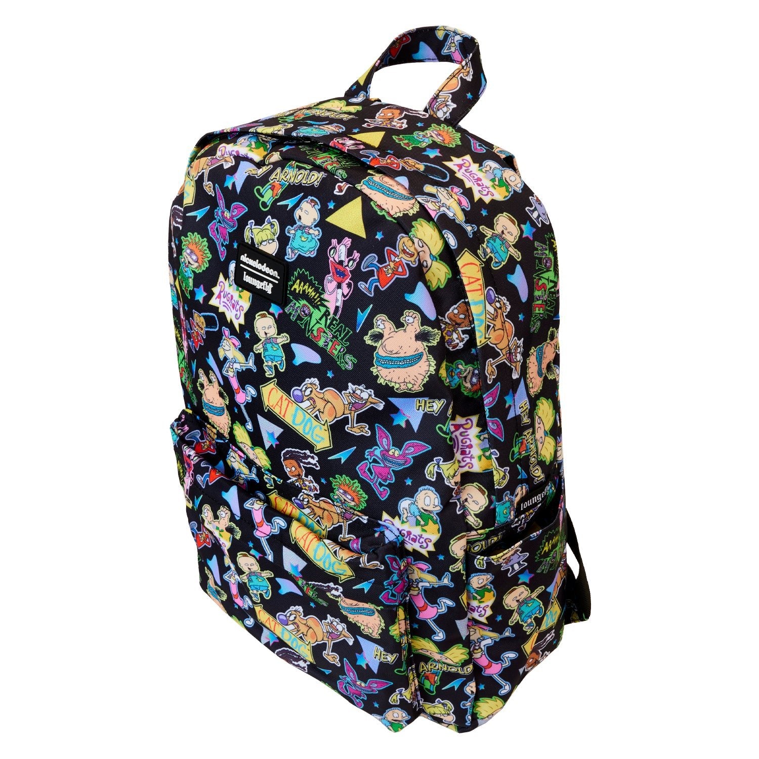 Loungefly x Nickelodeon Retro AOP Full Size Nylon Backpack - GeekCore