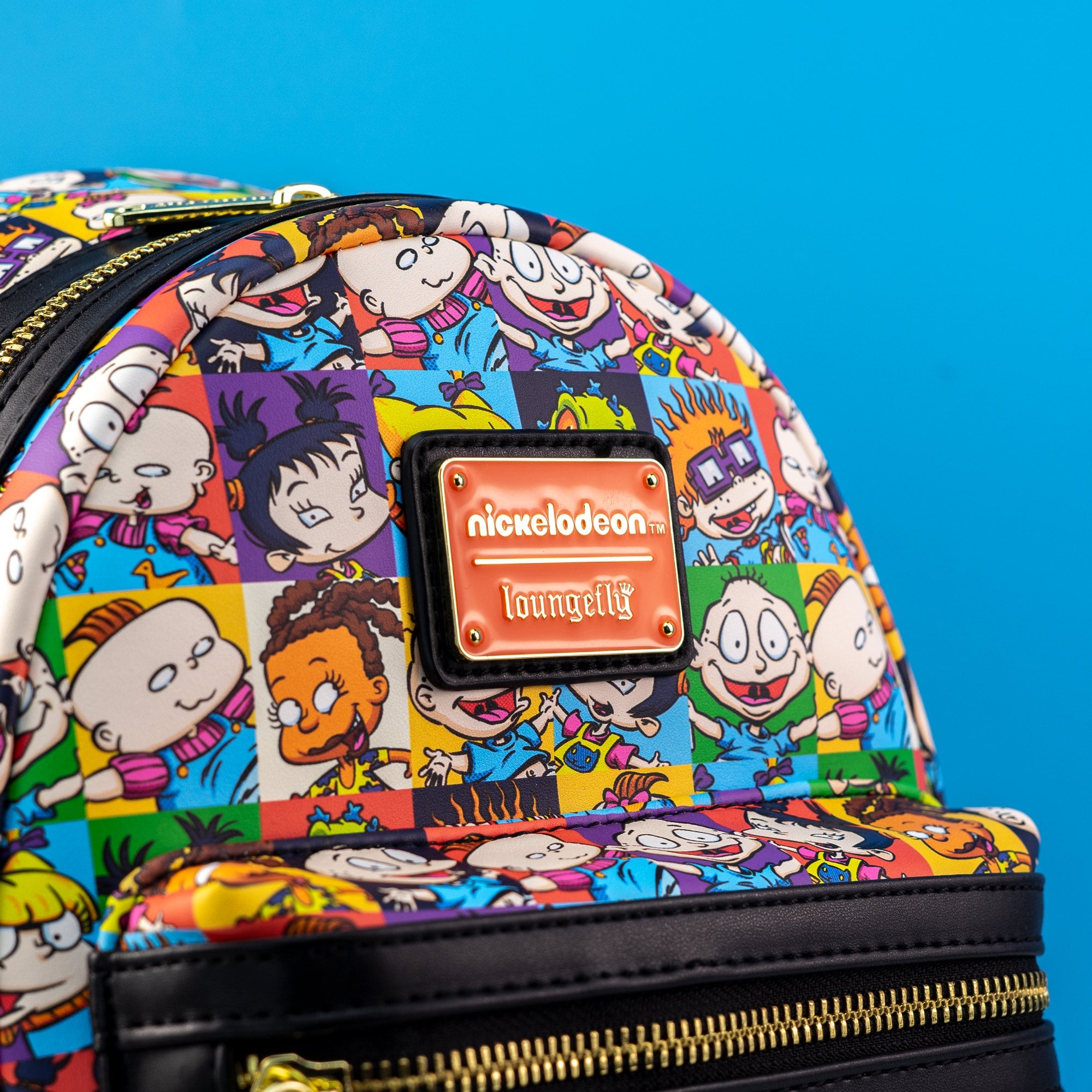 Backpack Bag Rugrats Loungefly x Nickelodeon Rugrats Character Tile Print Mini Backpack ...