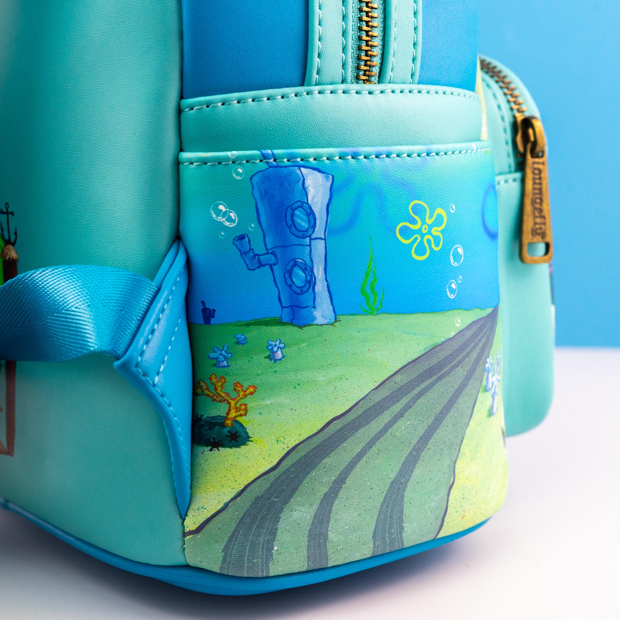 Spongebob Backpack Rolly Loungefly x Nickelodeon SpongeBob Squarepants Mrs. Puff’s Boating Scho ...