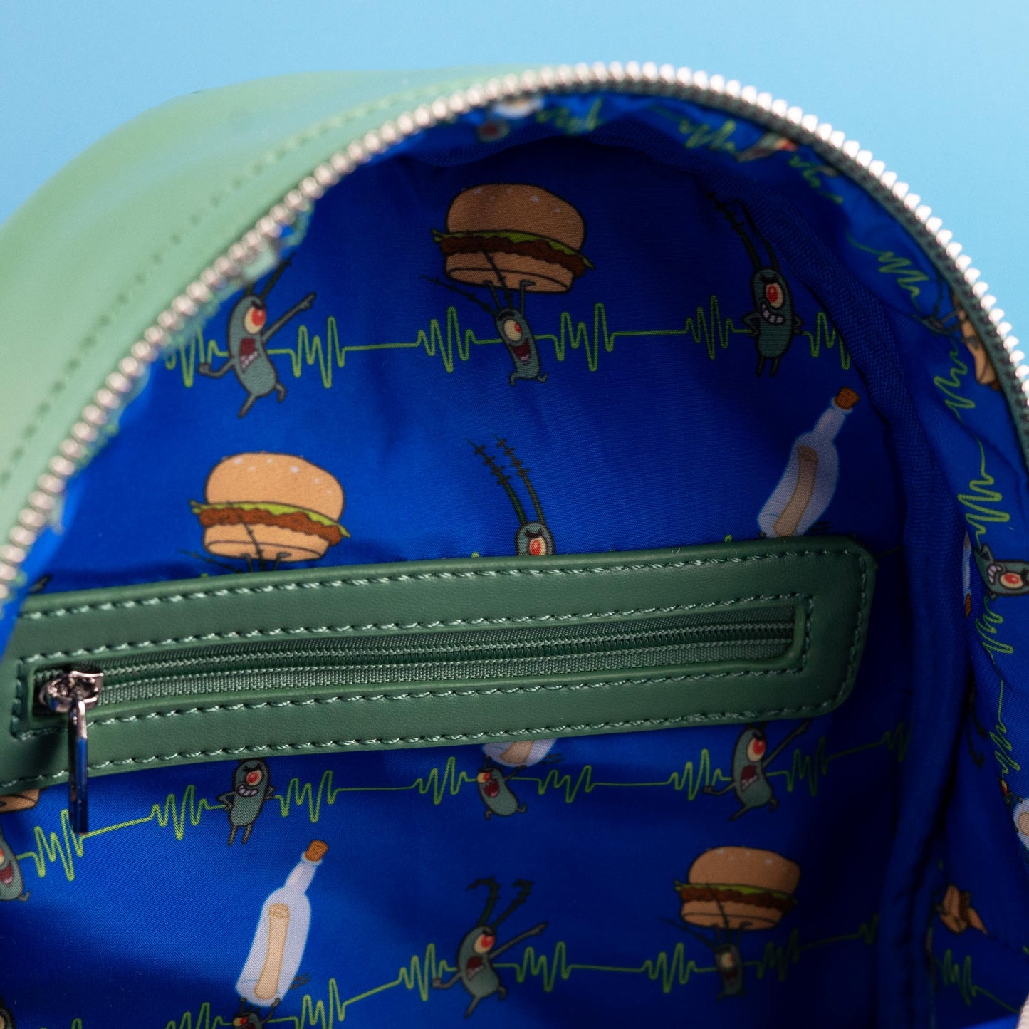 Loungefly x Nickelodeon SpongeBob Squarepants Plankton Cosplay Mini Backpack - GeekCore