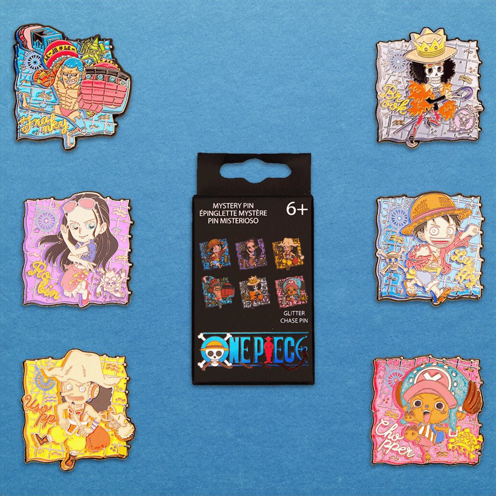 Loungefly One Piece Spilla Mistero: Scatola Cieca Con 6 Spille Smaltate Da Collezione Per Zaini E Borse - Regalo Perfetto Per I Fan Di Anime