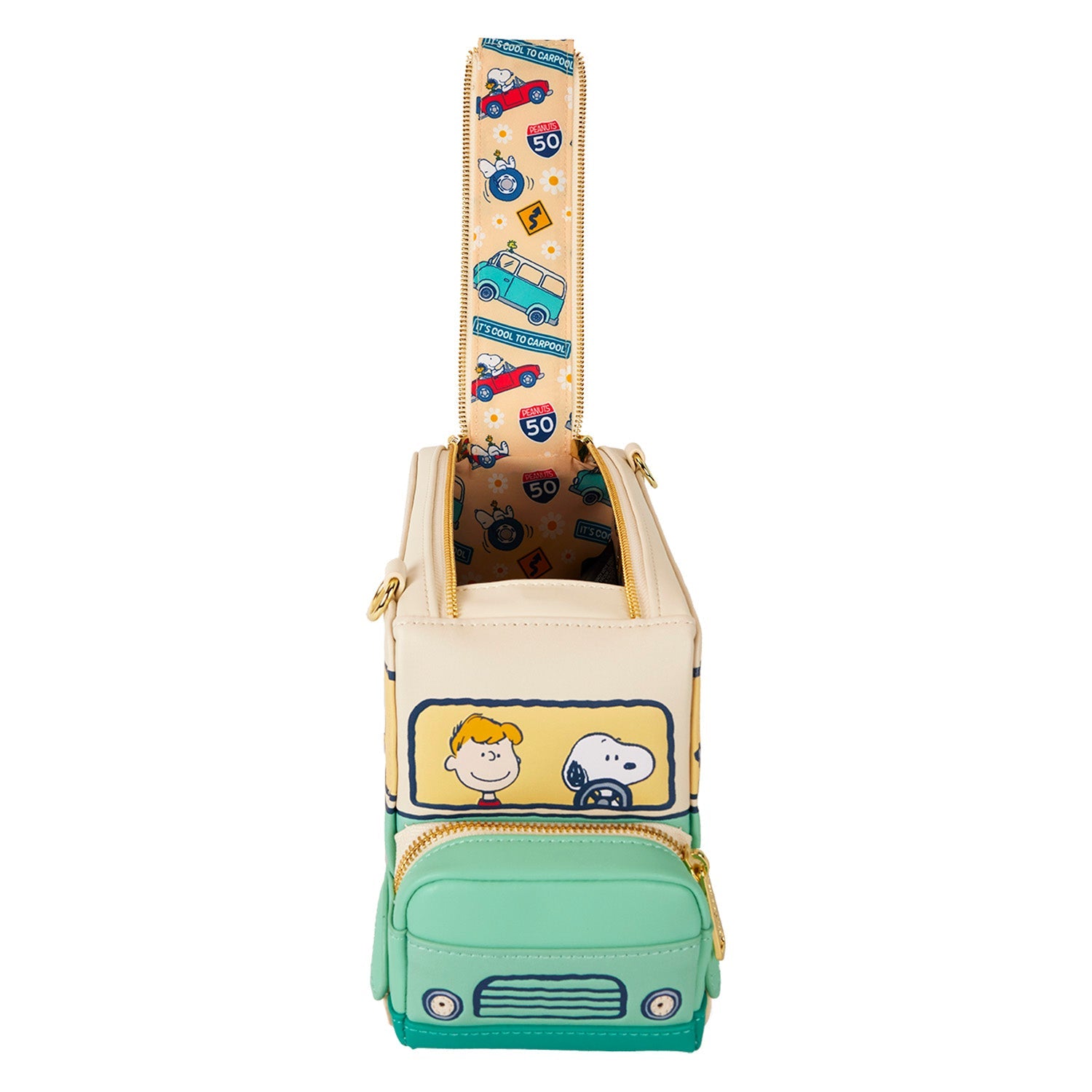 Loungefly x Peanuts Road Trip Bus Crossbody Bag - GeekCore