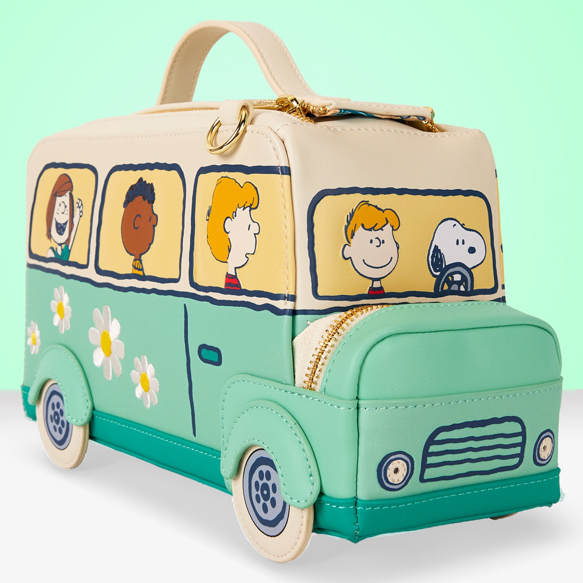 Loungefly x Peanuts Road Trip Bus Crossbody Bag - GeekCore