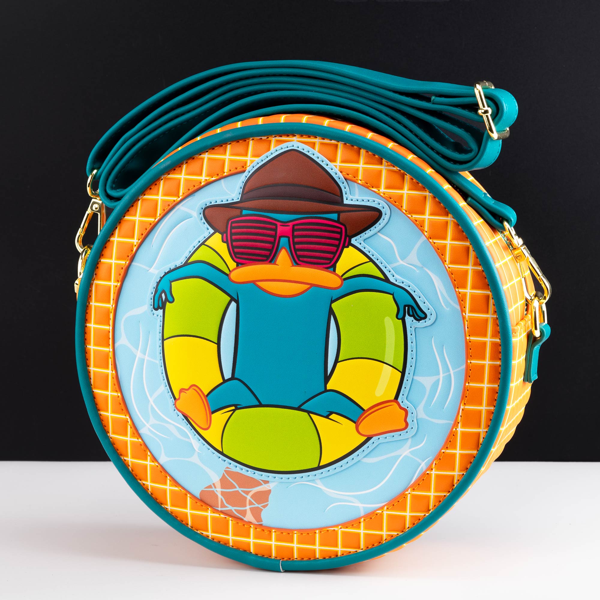 Loungefly x Phineas & Ferb Perry The Platypus Pool Crossbody Bag - GeekCore