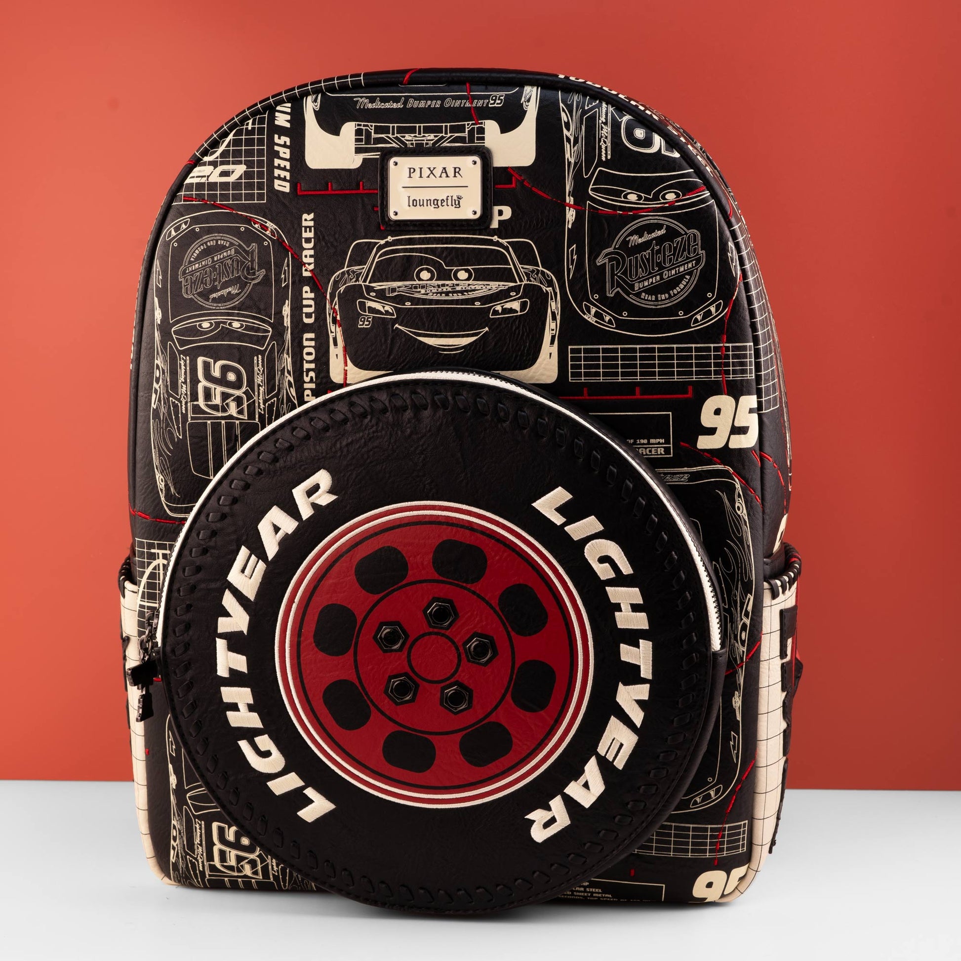 Loungefly x Pixar Cars Full - Size Backpack - GeekCore