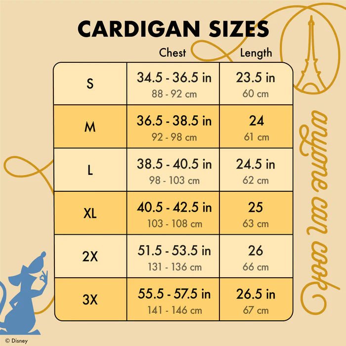 Loungefly x Pixar Ratatouille Collared Cardigan - GeekCore