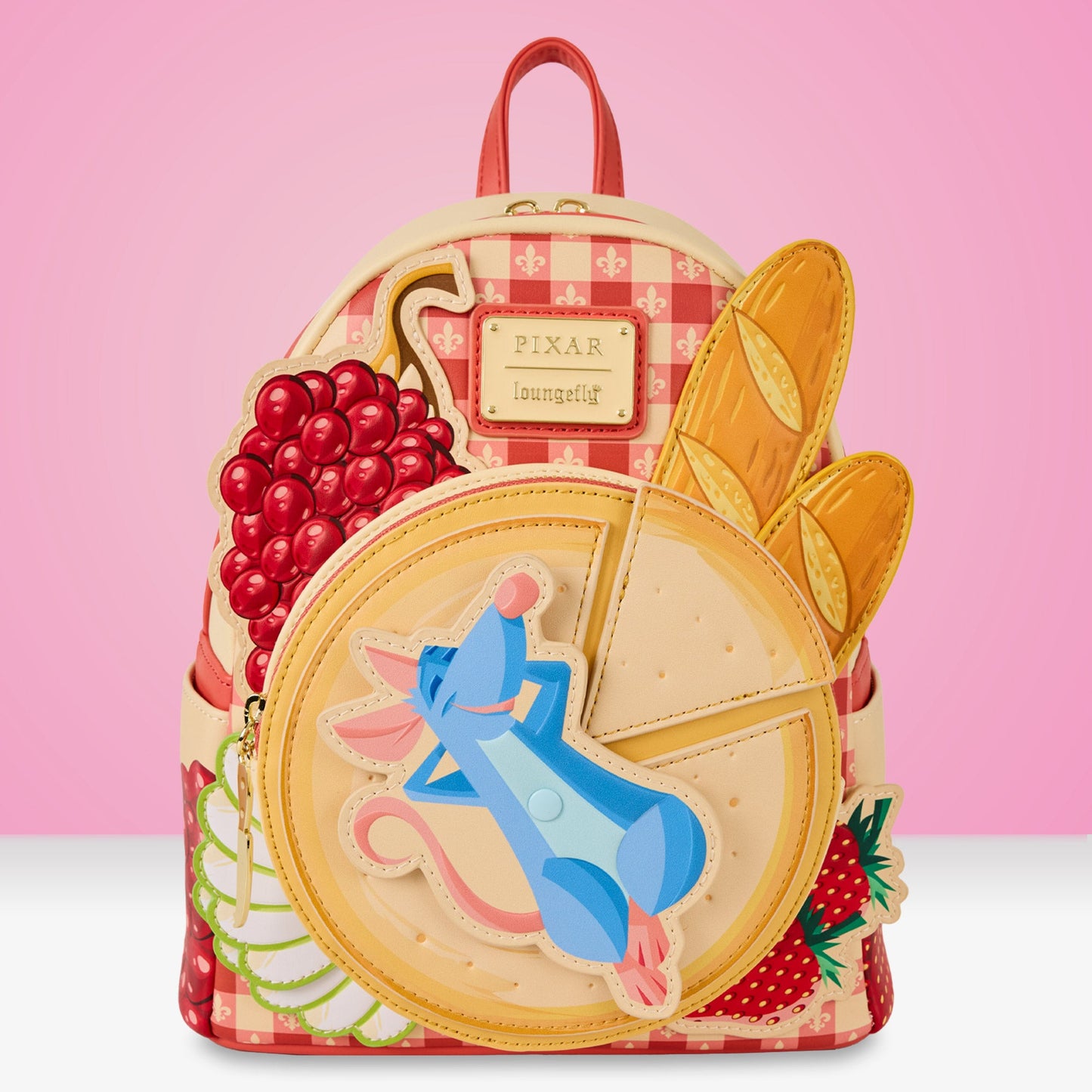 Loungefly x Pixar Ratatouille Remy Cheese Wheel Mini Backpack - GeekCore