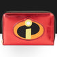 Loungefly x Pixar The Incredibles 20th Anniversary Metallic Cosplay Zip Around Wallet - GeekCore