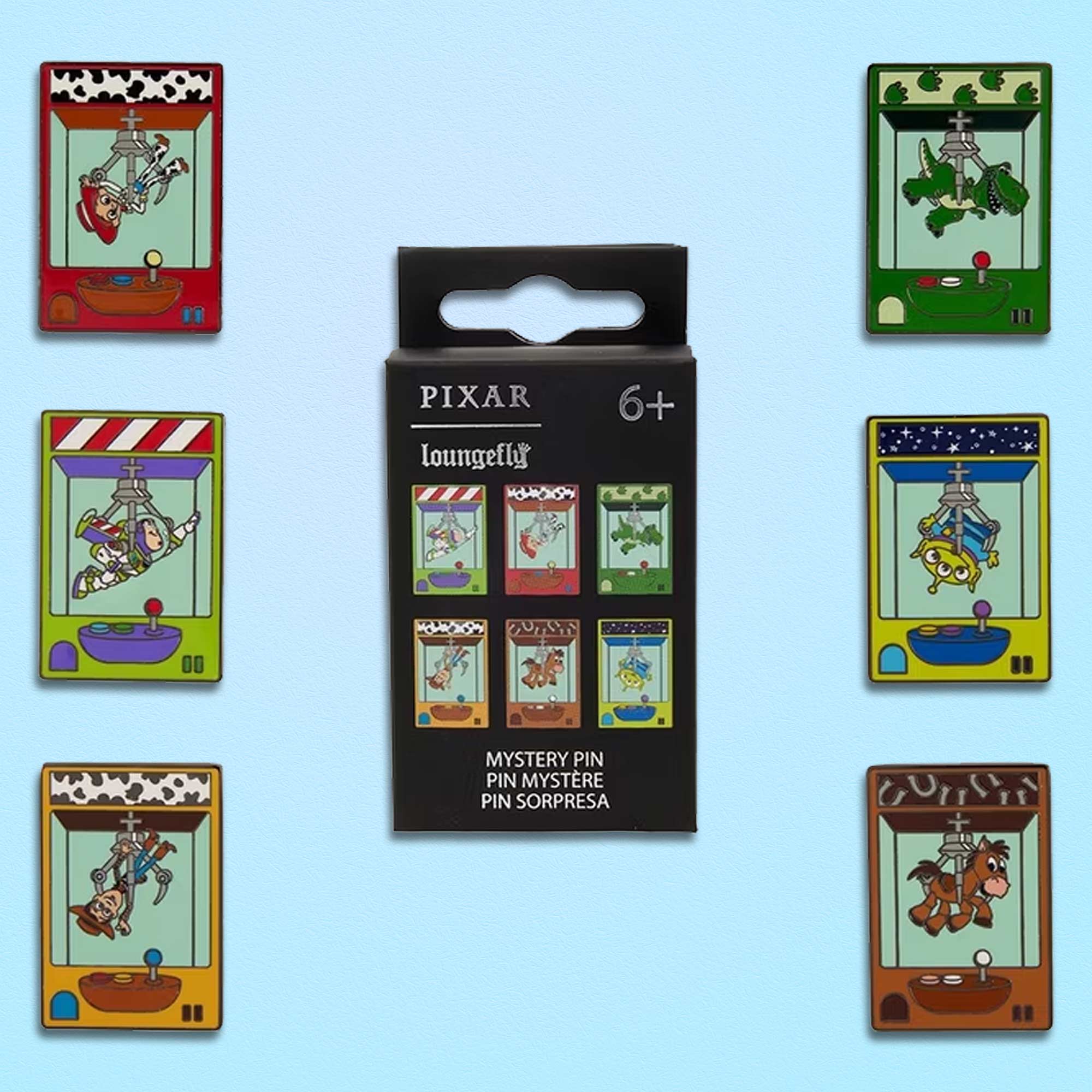 Loungefly x Pixar Toy Story Claw Machine Blind Box Mystery Pin - GeekCore