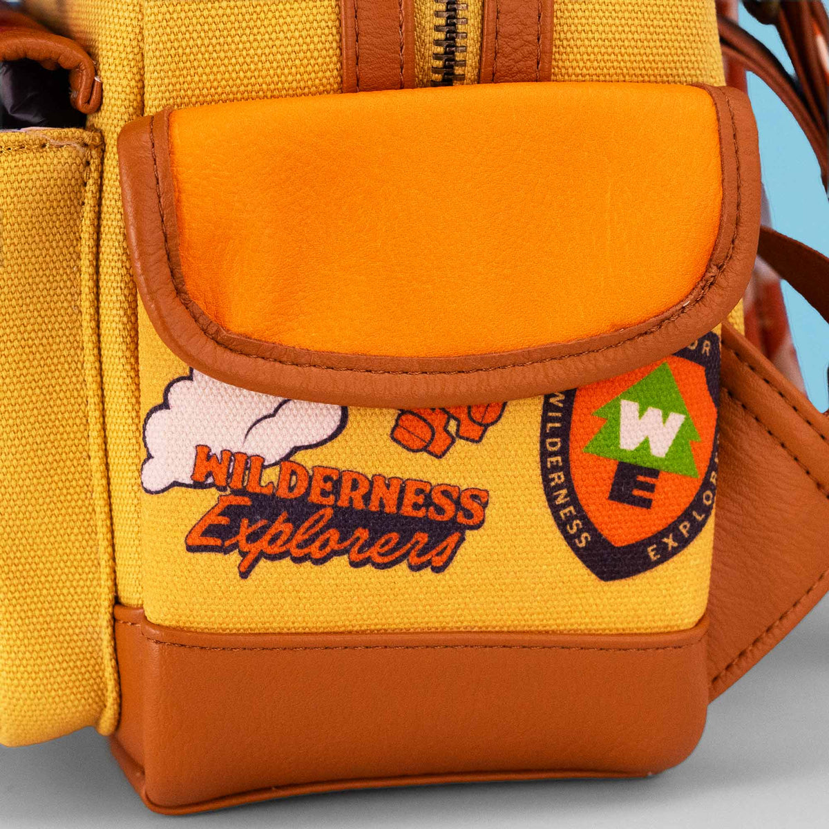 Loungefly x Pixar Up Russell Wilderness Explorer Patches Mini Backpack - GeekCore