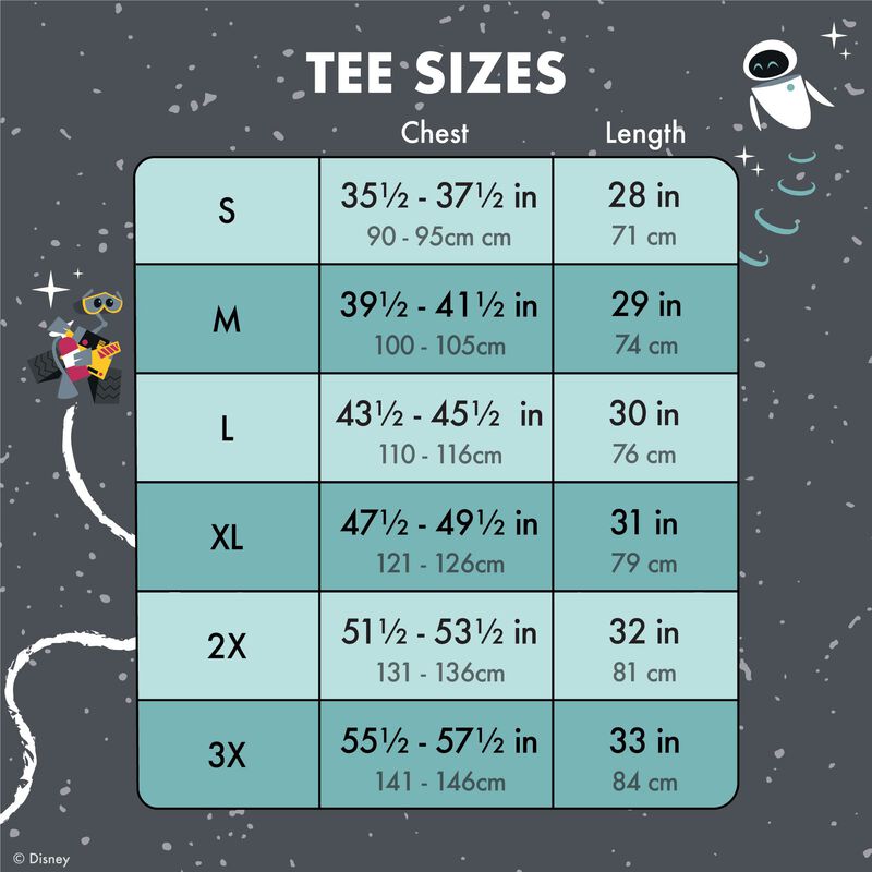 Loungefly x Pixar Wall-E & Eve Unisex Tee - GeekCore