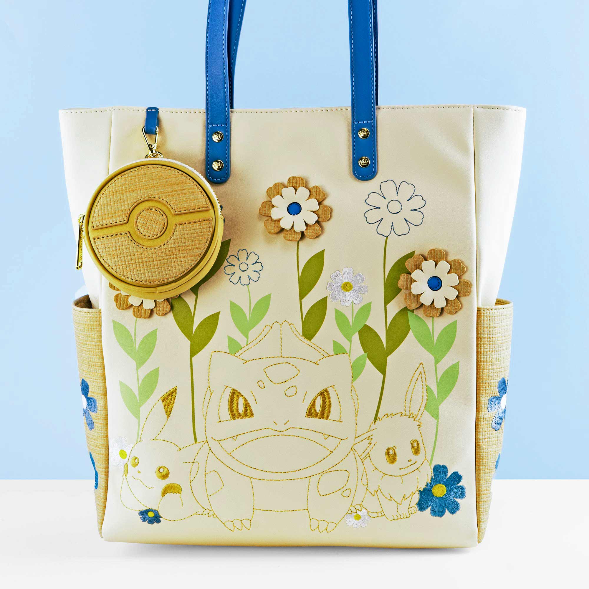 Loungefly x Pokémon Floral Tote Bag With Coin Bag - GeekCore