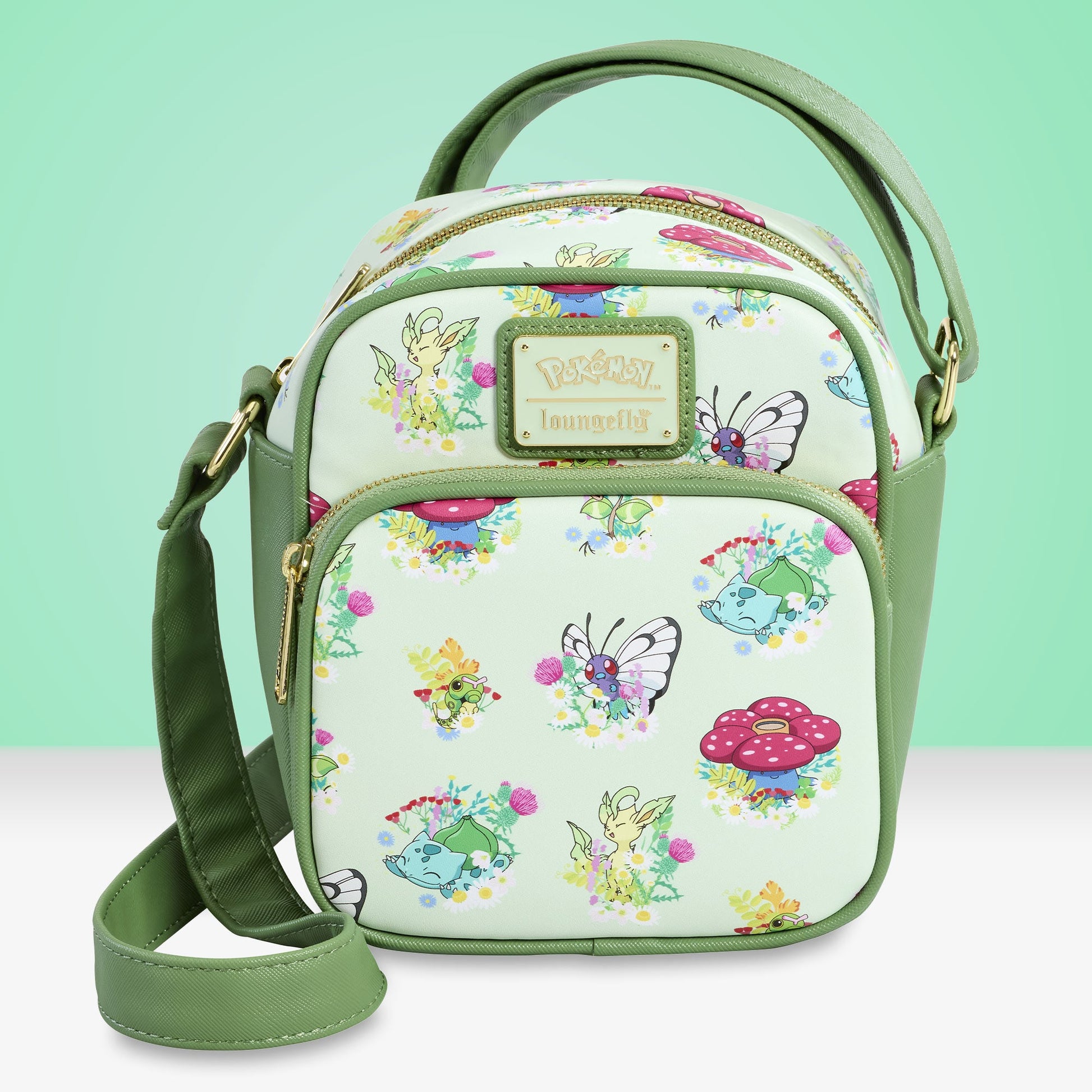 Loungefly x Pokemon Grass Type Crossbody Bag - GeekCore