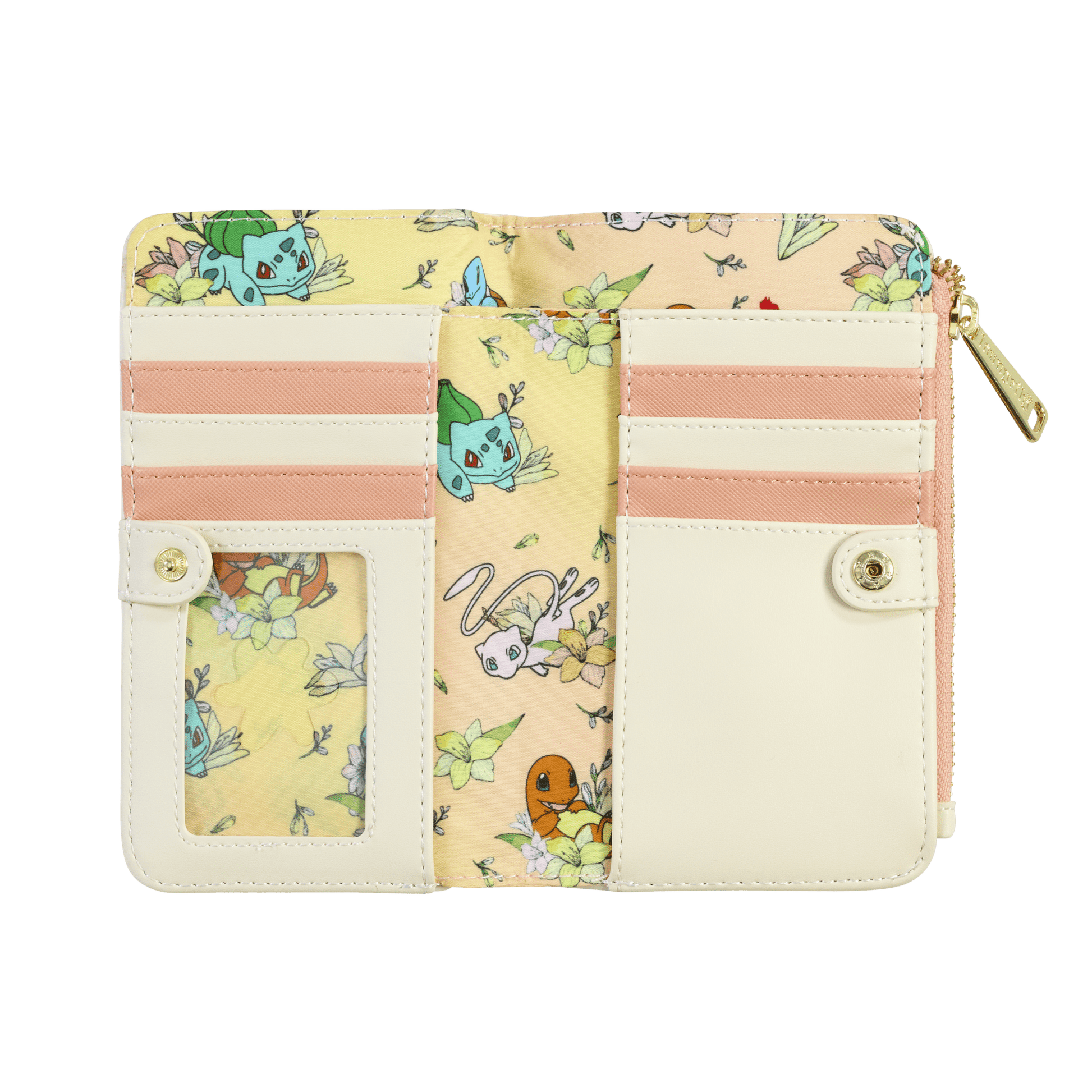 Loungefly x Pokemon Kanto Starters Floral Wallet - GeekCore