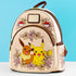 Loungefly x Pokemon Pikachu & Eevee Floral Pokeball Mini Backpack - GeekCore