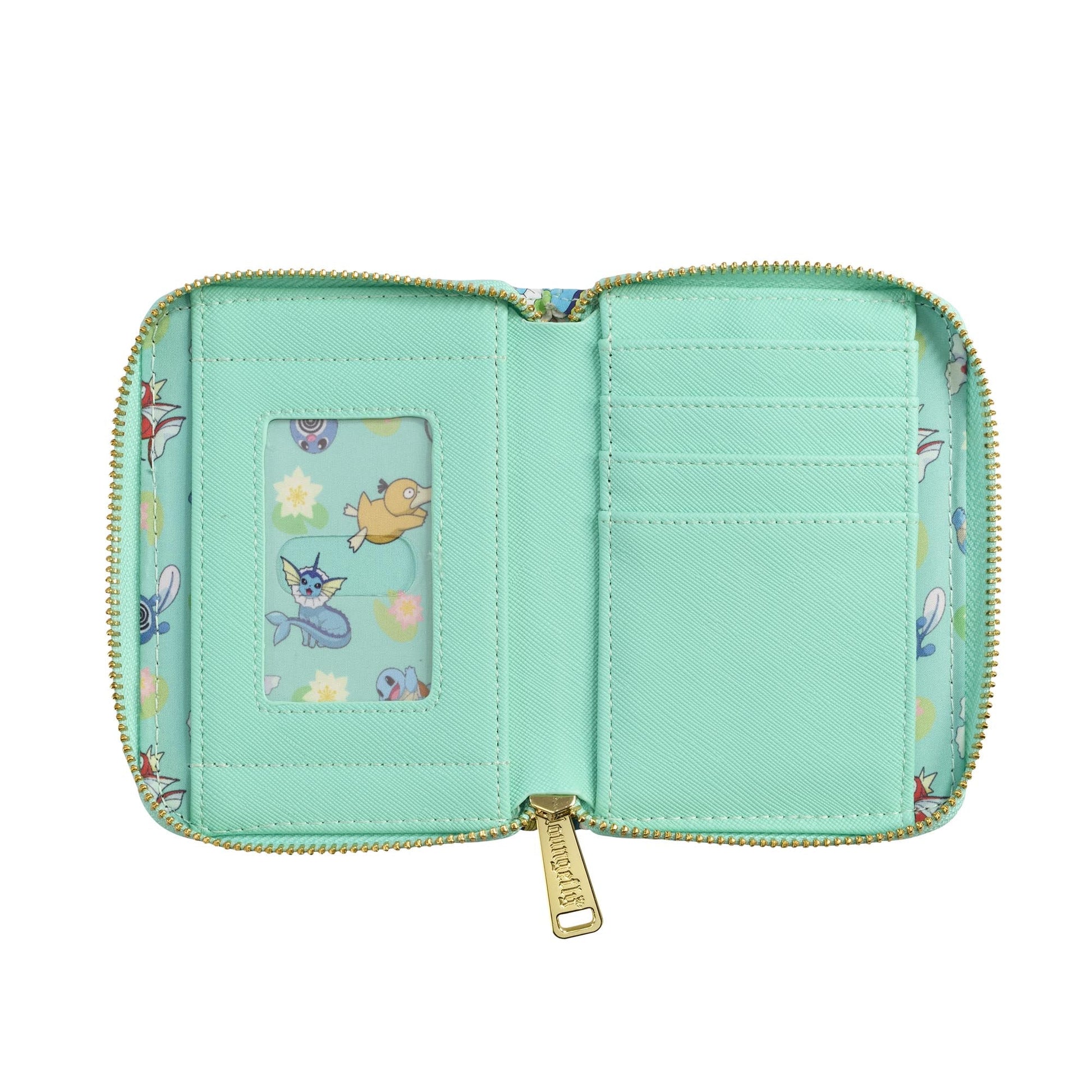Loungefly x Pokemon Water Type Lily Pad AOP Wallet - GeekCore