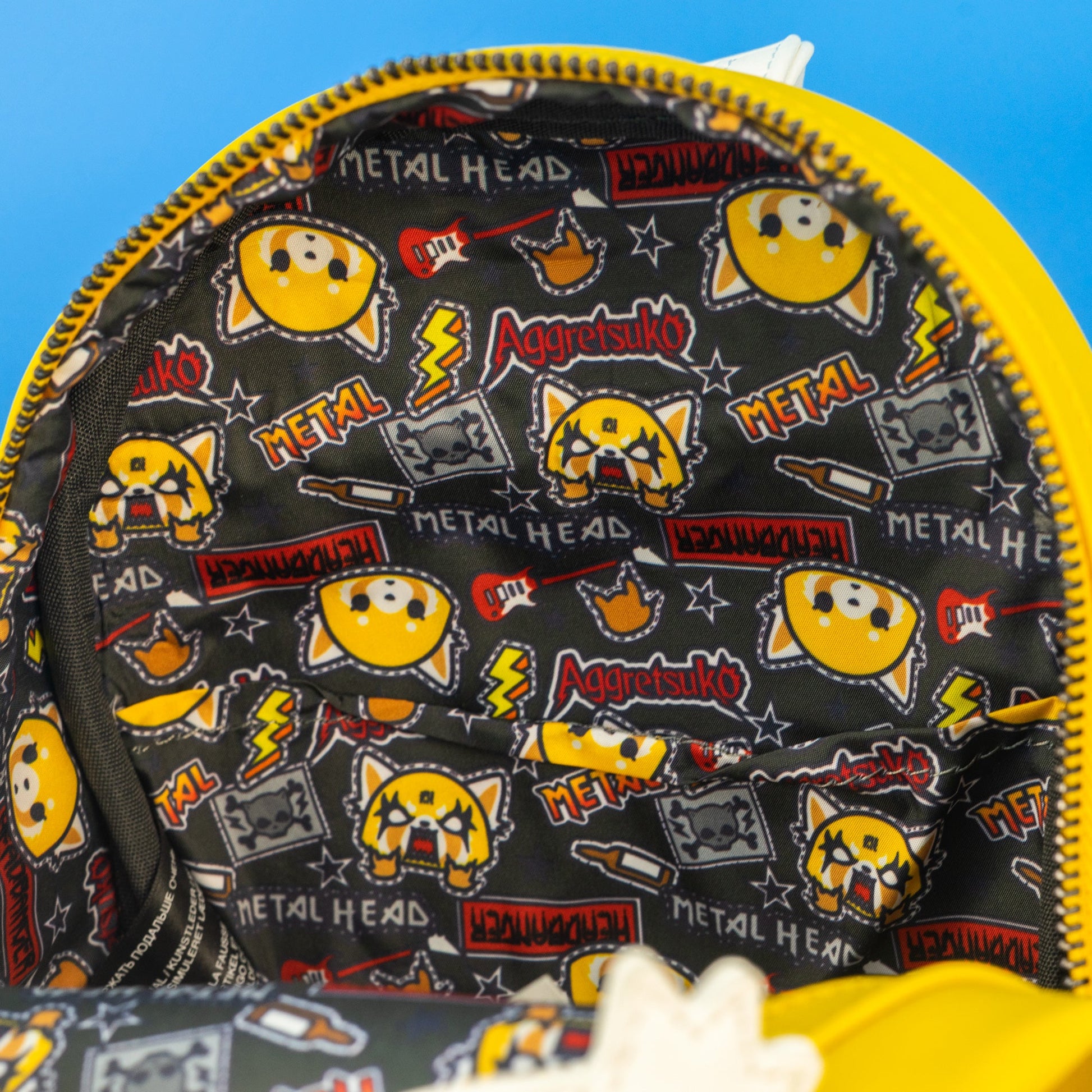 aggretsuko loungefly mini backpack Loungefly x Sanrio Aggretsuko Two Face Cosplay Mini Backpack – GeekCore