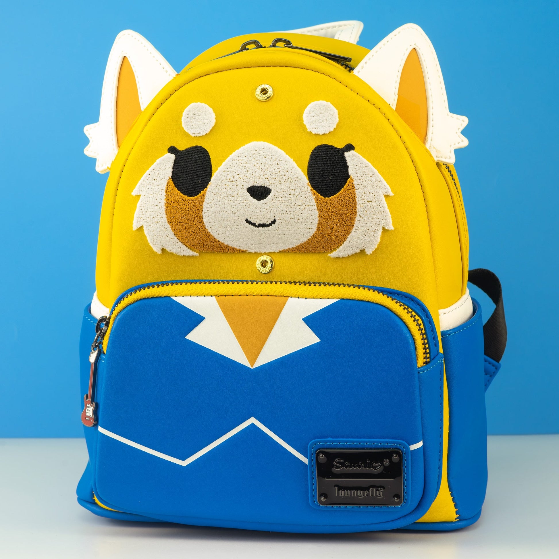 aggretsuko loungefly mini backpack Loungefly x Sanrio Aggretsuko Two Face Cosplay Mini Backpack – GeekCore