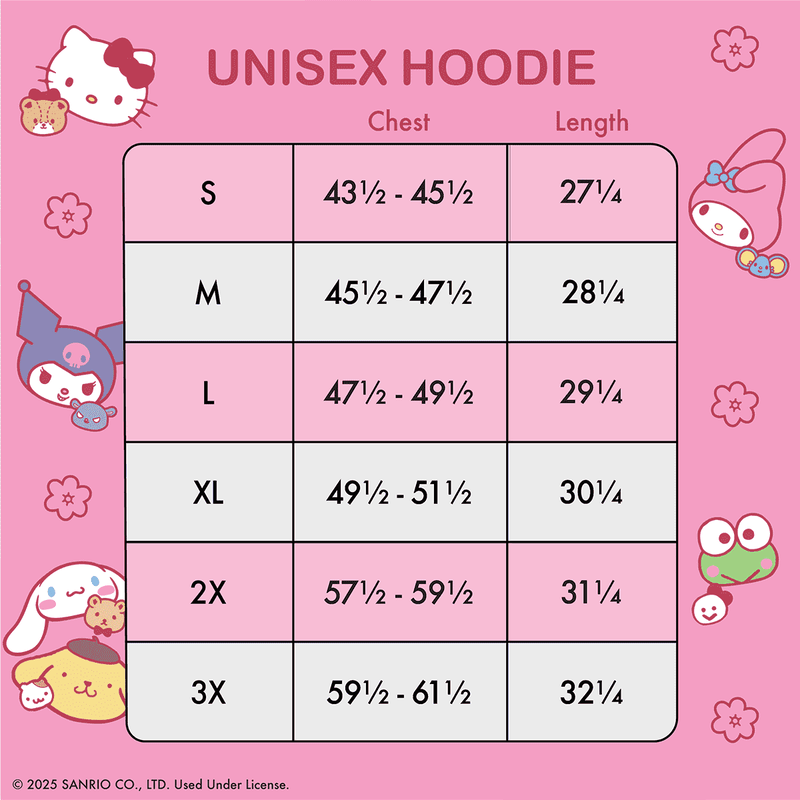 Loungefly x Sanrio & Friends Colour Block Unisex Hoodie - GeekCore