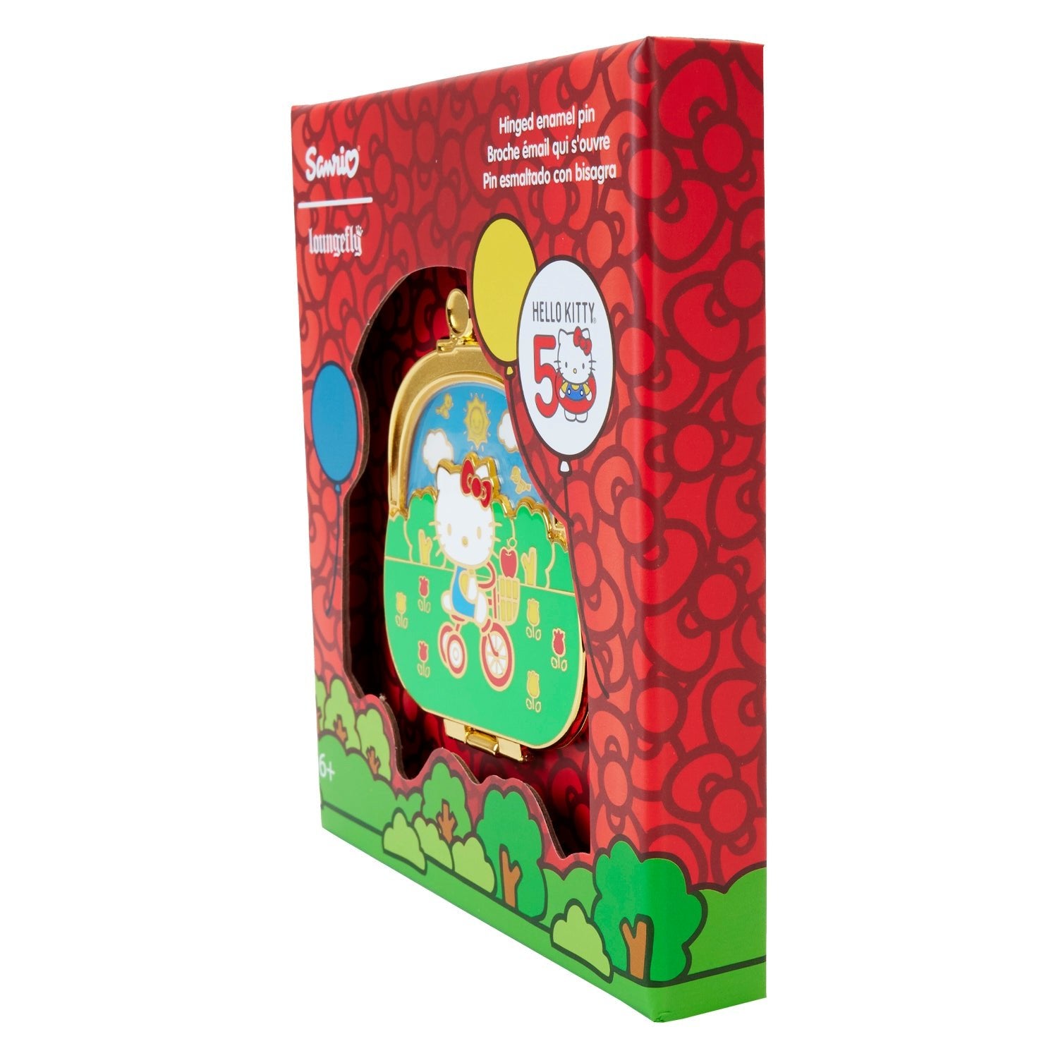 Loungefly x Sanrio Hello Kitty 50th Anniversary Coin Bag 3 Inch Pin - GeekCore