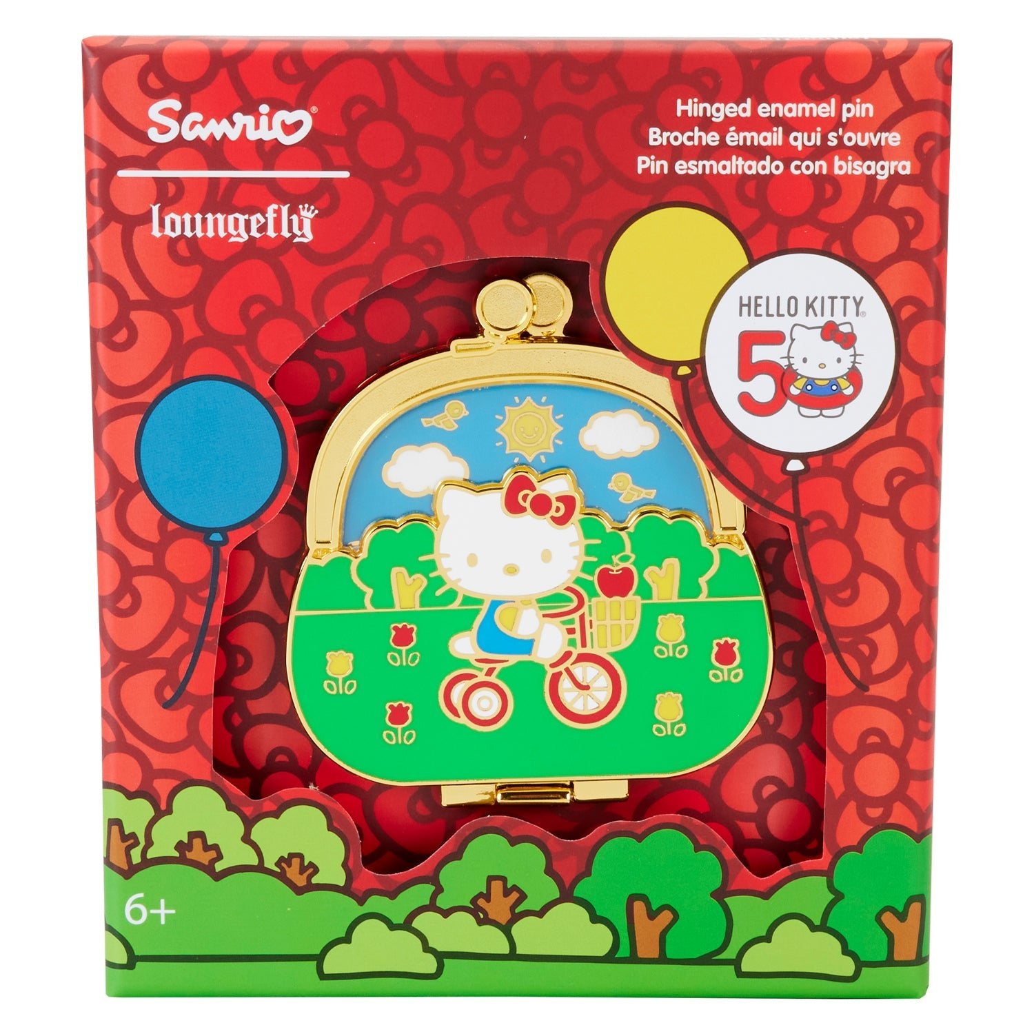 Loungefly x Sanrio Hello Kitty 50th Anniversary Coin Bag Inch