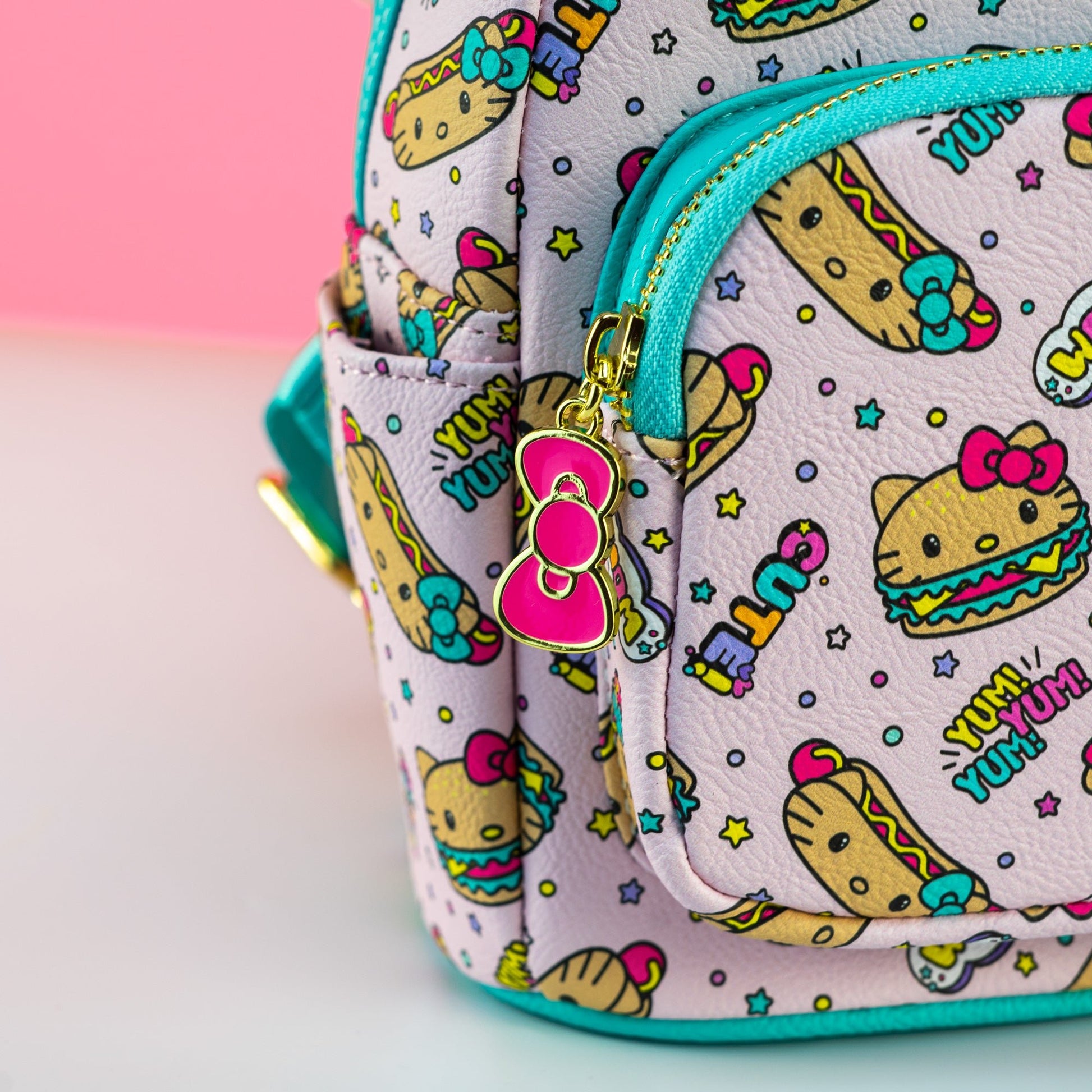 hot dog mini backpack Loungefly x Sanrio Hello Kitty Burger and Hot Dog Print Mini Backpack – GeekCore