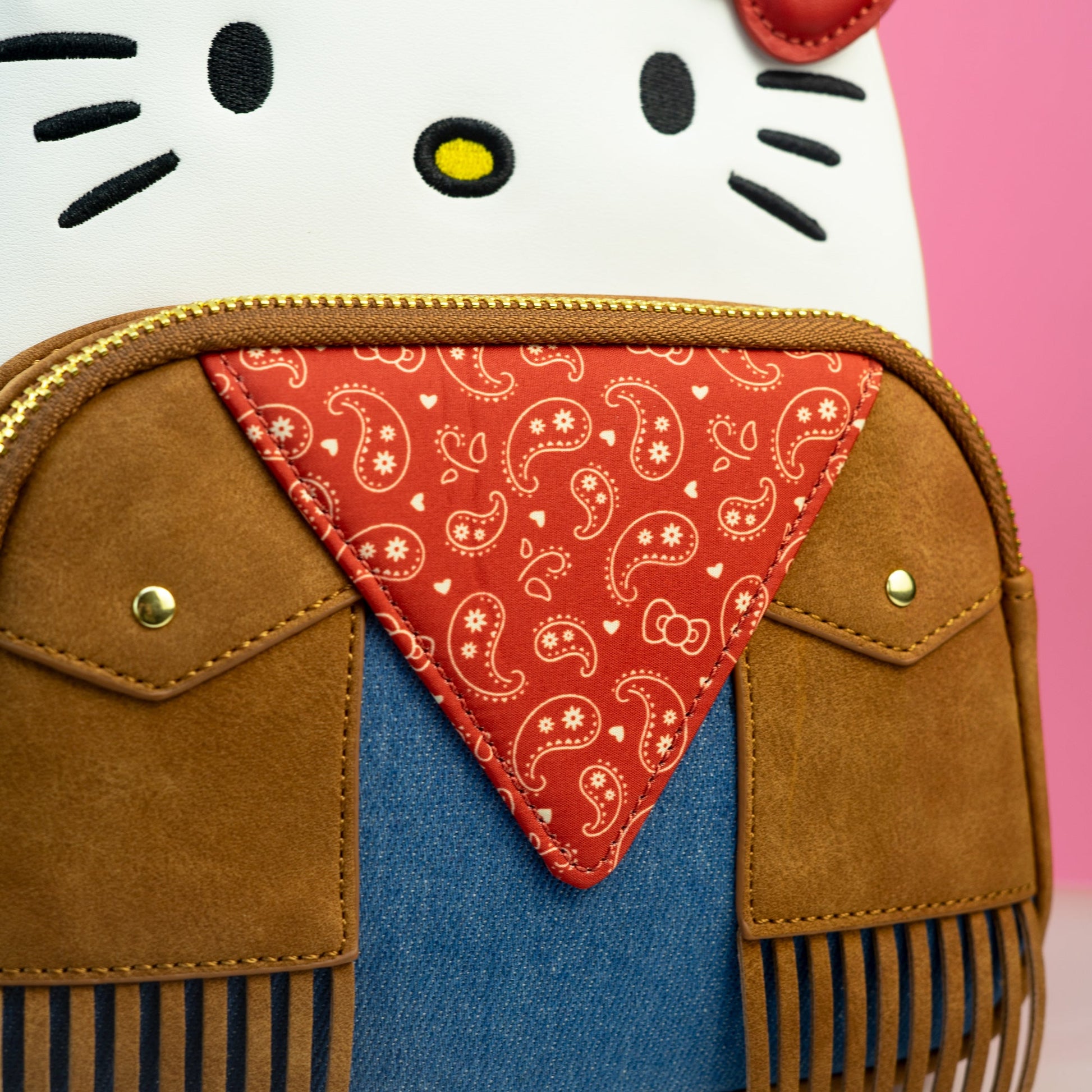 hello kitty cowboy backpack Loungefly x Sanrio Hello Kitty Western Cosplay Mini Backpack – GeekCore