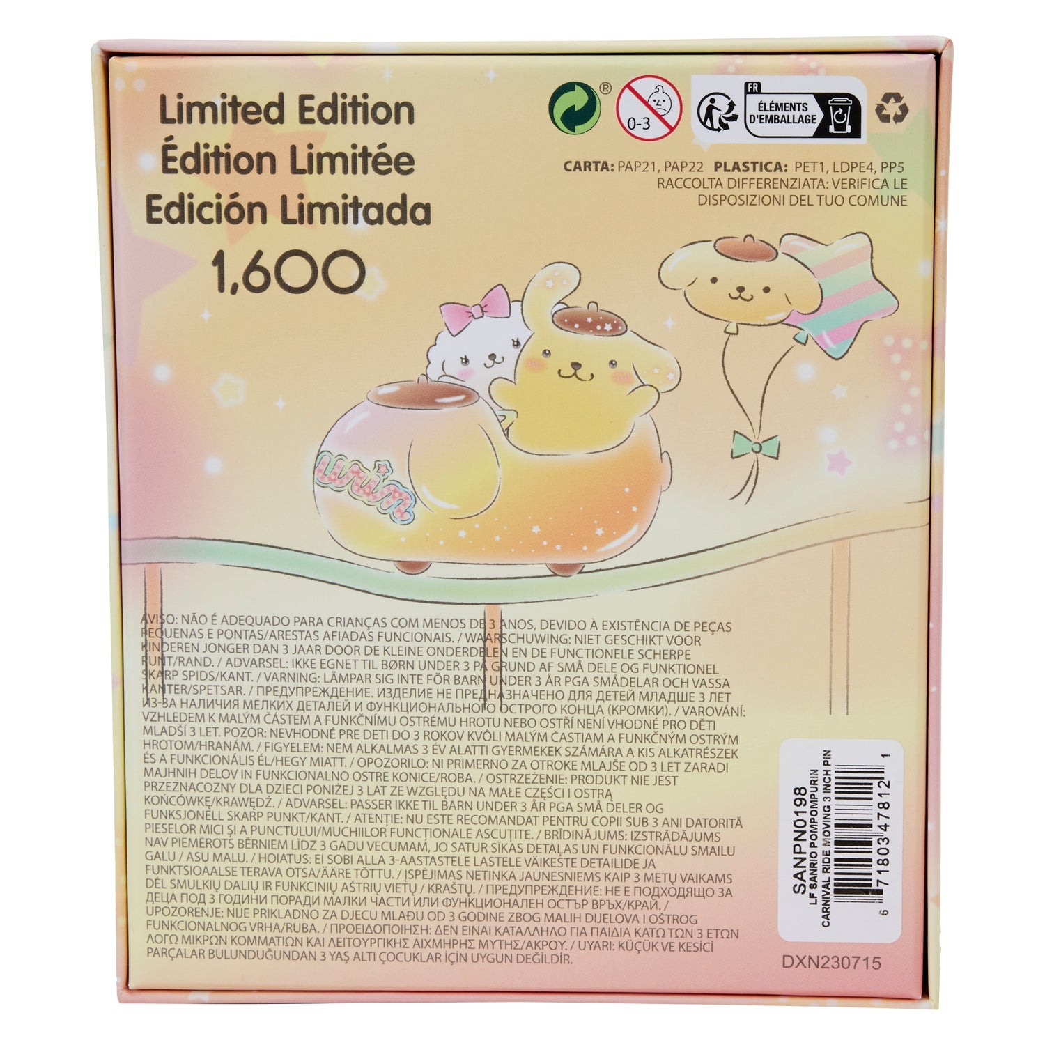 Loungefly x Sanrio Pompompurin Carnival Ride 3 Inch Pin - GeekCore