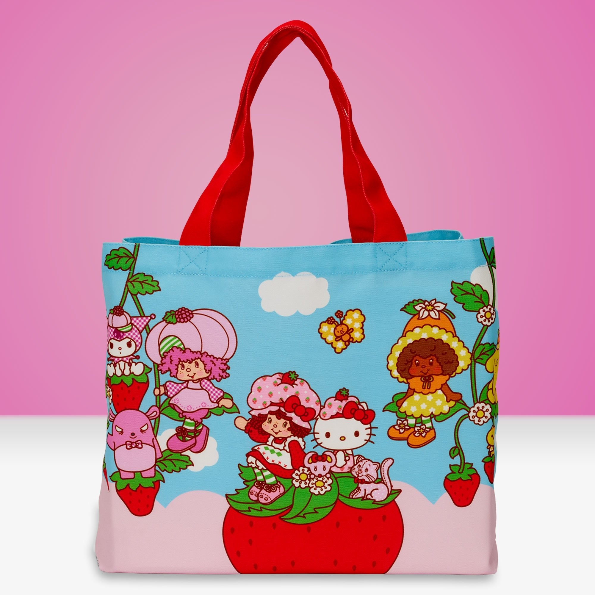 Loungefly x Sanrio x Strawberry Shortcake Oversize Canvas Tote Bag - GeekCore