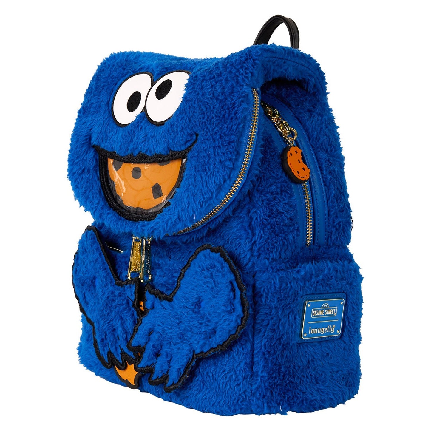 Loungefly x Sesame Street Cookie Monster Plush Mini Backpack - GeekCore