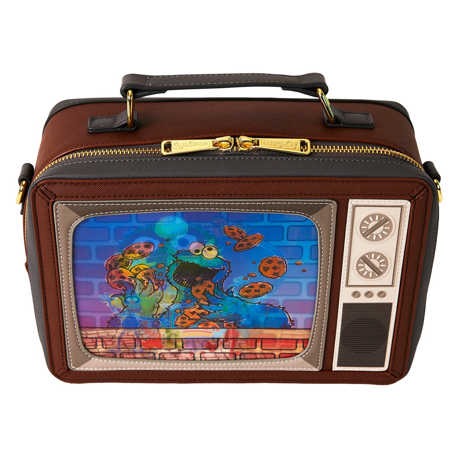 Loungefly x Sesame Street Lenticular Retro TV Crossbody Bag - GeekCore