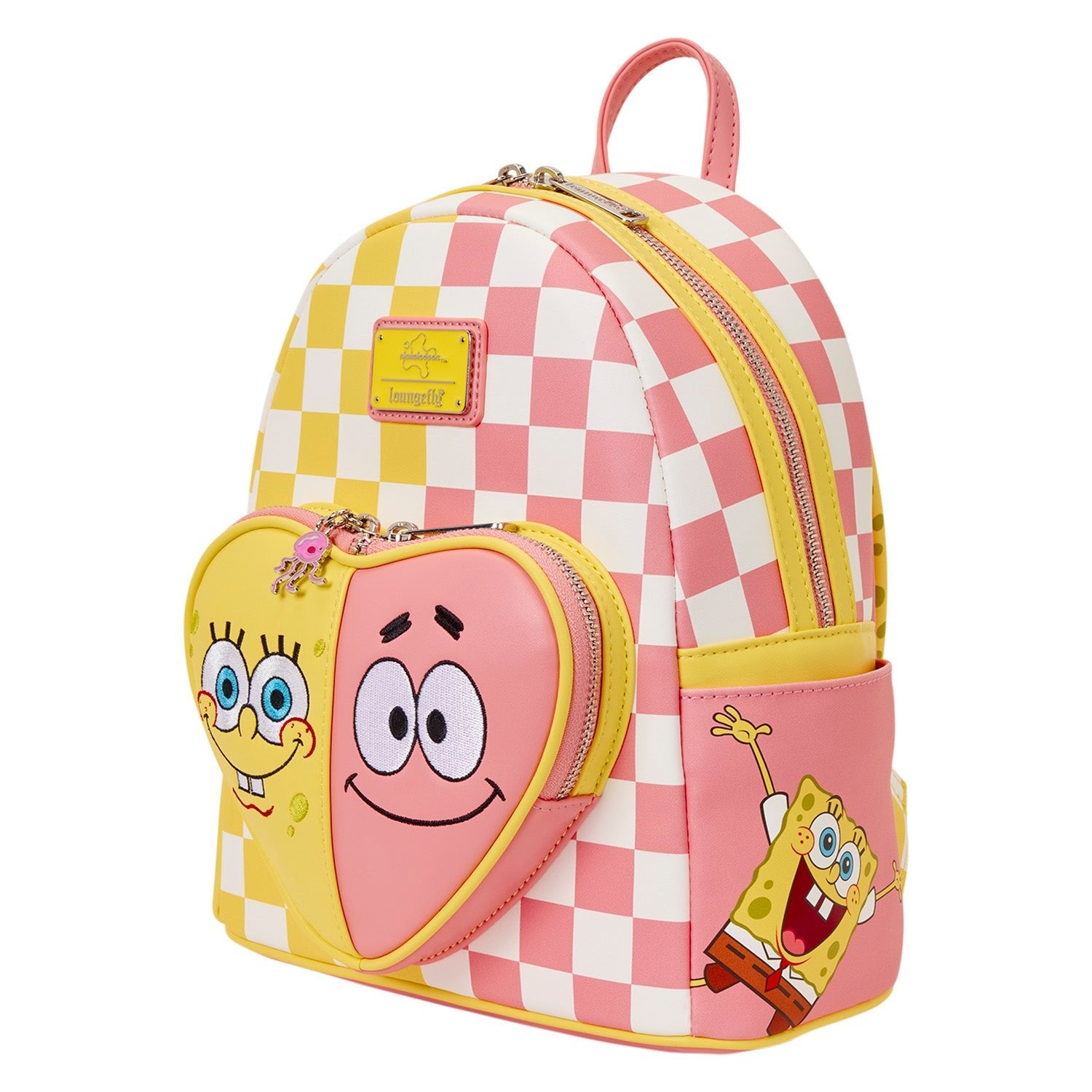 Loungefly x Spongebob Squarepants & Patrick Star Checkered Mini Backpack - GeekCore