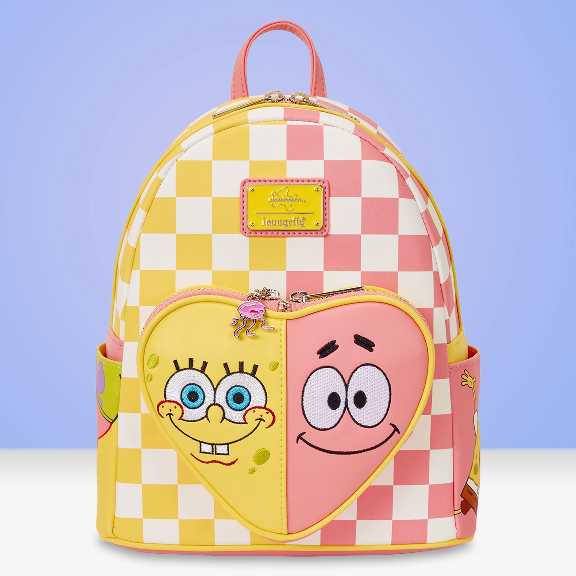 Loungefly x Spongebob Squarepants & Patrick Star Checkered Mini Backpack - GeekCore