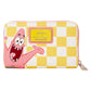 Loungefly x Spongebob Squarepants & Patrick Star Checkered Zip Around Wallet - GeekCore