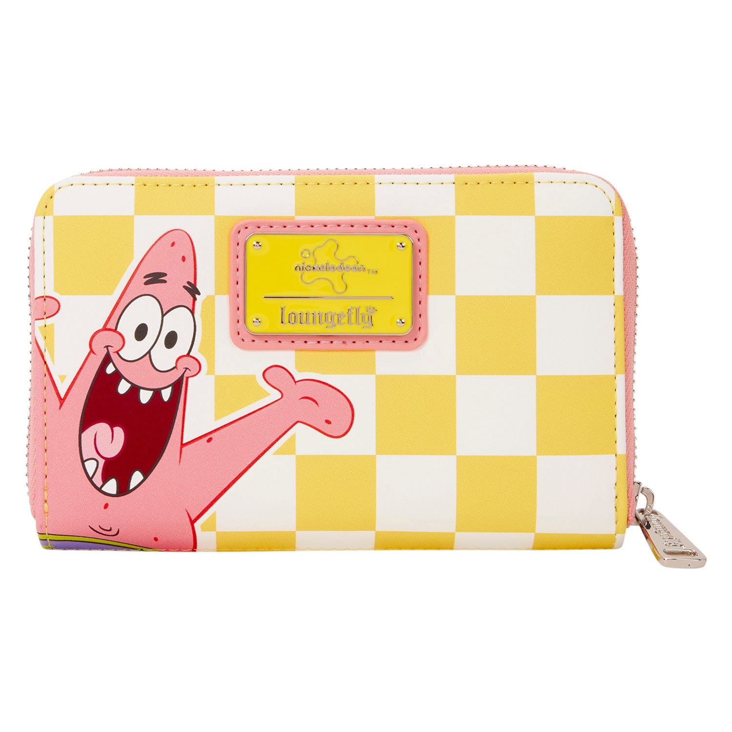 Loungefly x Spongebob Squarepants & Patrick Star Checkered Zip Around Wallet - GeekCore