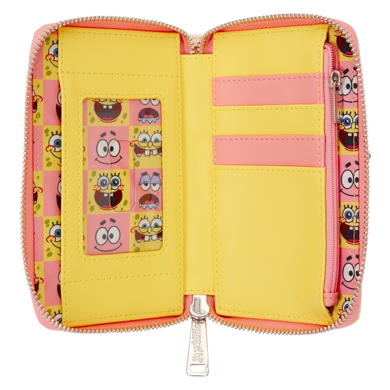 Loungefly x Spongebob Squarepants & Patrick Star Checkered Zip Around Wallet - GeekCore