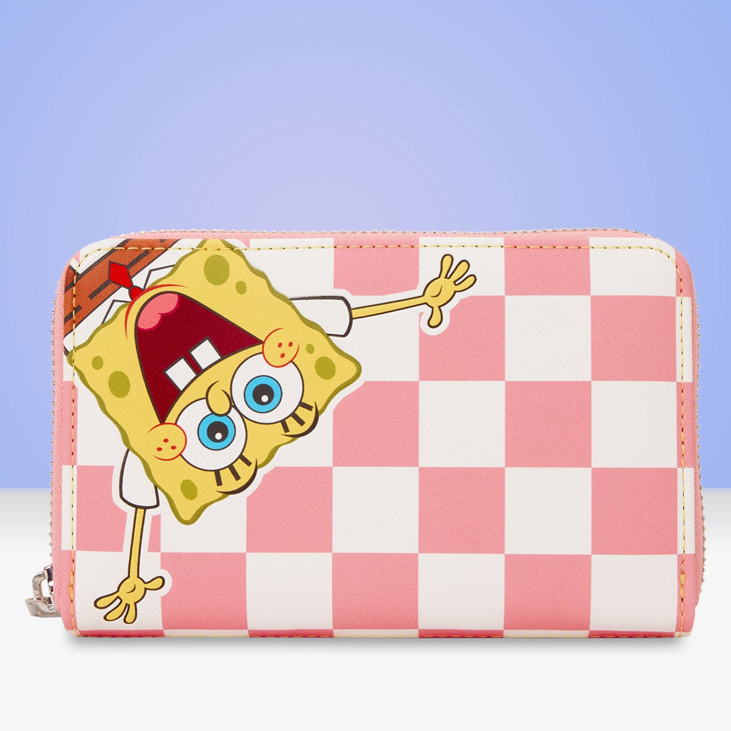 Loungefly x Spongebob Squarepants & Patrick Star Checkered Zip Around Wallet - GeekCore